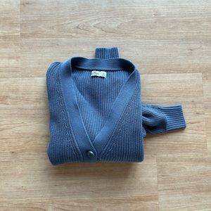 Hollister Slouchy Knit Cardigan (Blue-Gray)